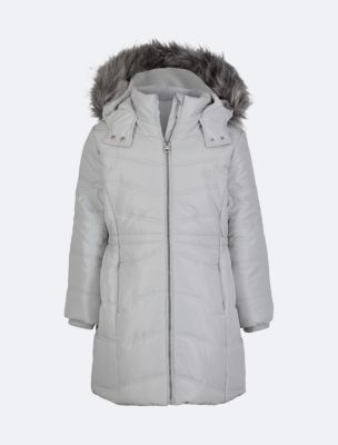 Girls Hooded Puffer Jacket Calvin Klein