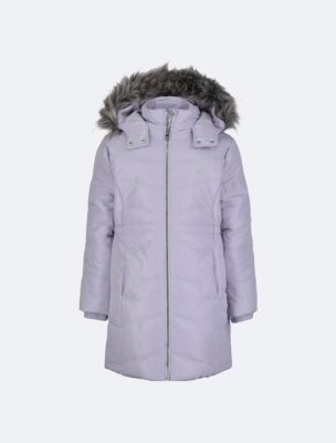 Girls Hooded Puffer Jacket Calvin Klein