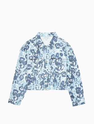 floral denim shirt