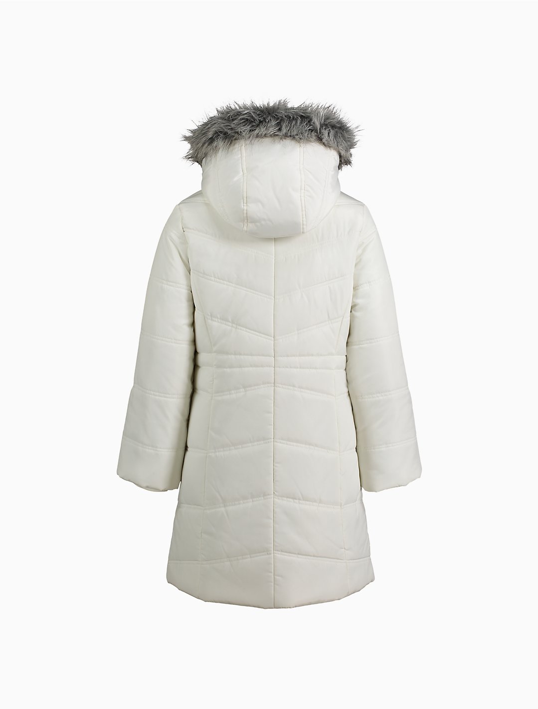 Big Girls Solid Logo Hooded Puffer Jacket | Calvin Klein® USA