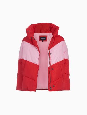 red calvin klein windbreaker