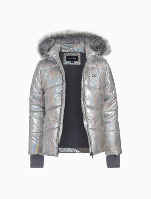 calvin klein metallic jacket