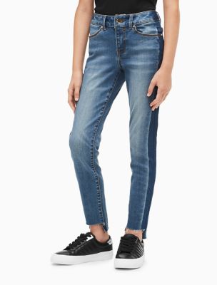 calvin klein side stripe jeans