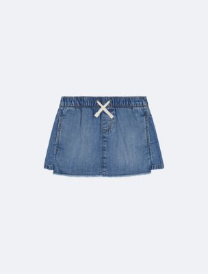 Girls Drawstring Denim Shorts, Coast
