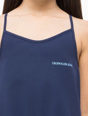 calvin klein spaghetti strap dress