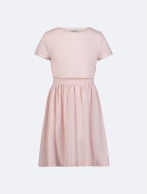 Calvin klein t shirt dress pink on sale