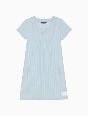 chambray t shirt dress