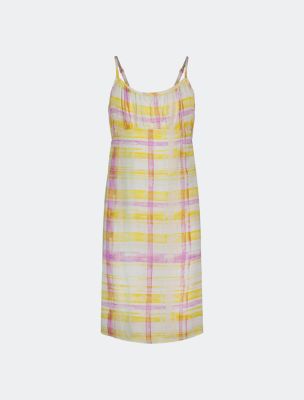 Calvin klein plaid outlet dress