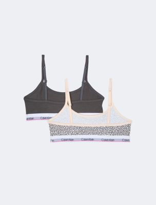 Buy Calvin Klein Big Girls' 3 Pack Fashion Crop Bras, Black/Pink, Medium  8/10 Online at desertcartSeychelles