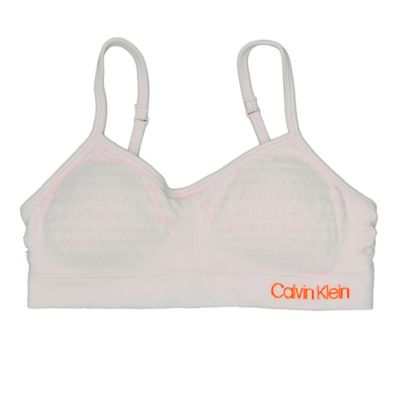 Calvin Klein Big Girls' Racerback Crop Bra (Pack of 3)