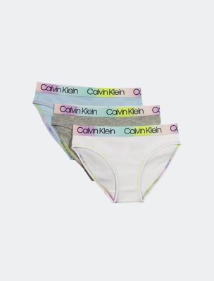 Buy Calvin Klein Underwear Girls Pack Of 2 Bikini Briefs G8005990TV - Briefs  for Girls 22360496
