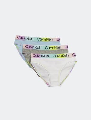 Buy Calvin Klein Underwear Girls Pack Of 2 Bikini Briefs - Briefs for Girls  16768906