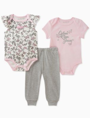 baby girls 2-pack butterfly onesies + 