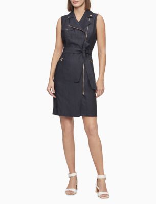 calvin klein zipper dress