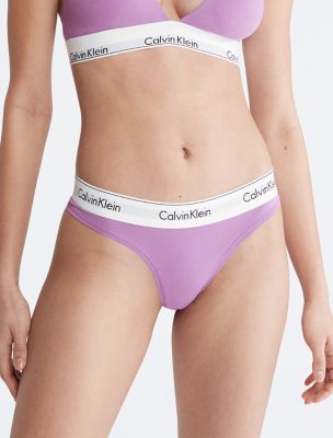Icon Cotton Modal Thong, Iris Orchid