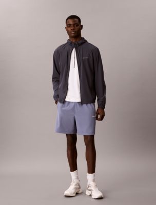 Intense Power Sport Woven Shorts, Stone Hard Blue