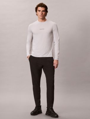 Icon Sport Mesh Long Sleeve Tee, Quiet Gray