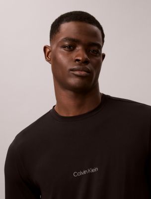 Мужская футболка Calvin Klein Icon Sport Mesh Long Sleeve, цвет: Чёрный — фото 2