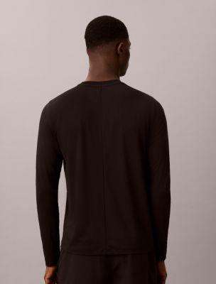 Мужская футболка Calvin Klein Icon Sport Mesh Long Sleeve, цвет: Чёрный — фото 5