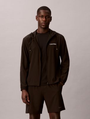 Мужская куртка Calvin Klein Icon Sport Windbreaker, цвет: Чёрный — фото 1