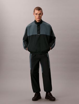 Commuter Colorblock Woven Pants, Black / Turbulence