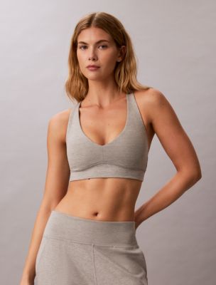 Спортивное бра Sport, средняя поддержка — Calvin Klein, цвет: Серый меланжевый — фото 3