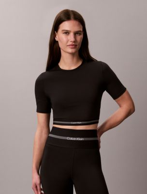 Женские футболки Calvin Klein Icon Sport Cropped T-Shirt — фото 3