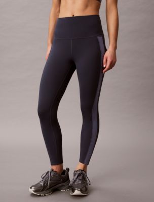Женские леггинсы Calvin Klein Soft Sport Side Stripe 7/8 Leggings, цвет: Синий — фото 2