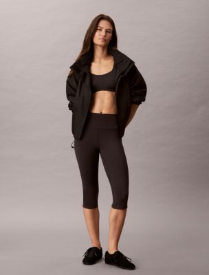 Icon Sport Logo Capri Leggings, Black