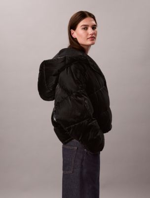 Женская куртка Calvin Klein Relaxed Puffer, цвет: Чёрный — фото 5
