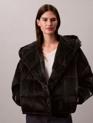 Женская куртка Calvin Klein Relaxed Puffer, цвет: Чёрный — фото 6