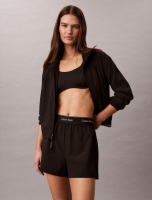 Женские шорты Calvin Klein Icon Sport Woven, цвет: Чёрный — фото 2