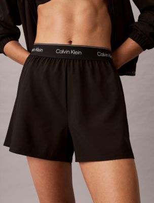 Женские шорты Calvin Klein Icon Sport Woven, цвет: Чёрный — фото 3