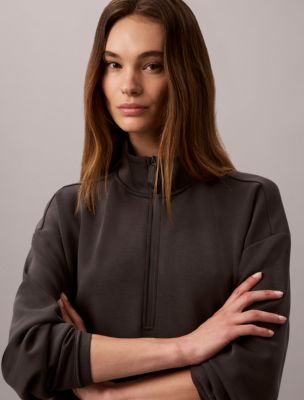 Женские худи Calvin Klein Ultra Soft Knit 1/4 Zip Sweatshirt — фото 3