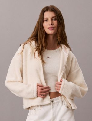 Sherpa Zip Hoodie, Tofu