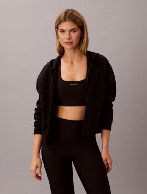 Спортивное бра Impact, в рубчик — Calvin Klein, цвет: Чёрный — фото 3