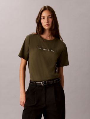 Icon Sport Graphic High Hip Tee, Fatigue