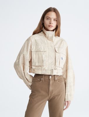 Cropped Belted Utility Jacket, Landscape