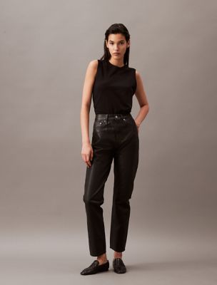 Authentic Slim Straight Fit Jeans, Denim Black