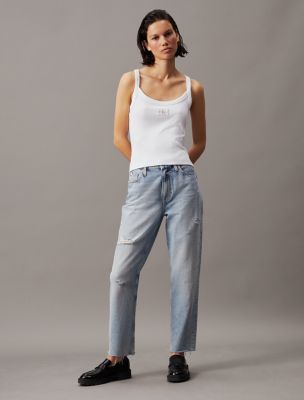 Mom Fit Jeans, Light Denim
