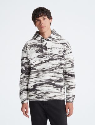 Marble Graphic Hoodie, Horizon / Egret