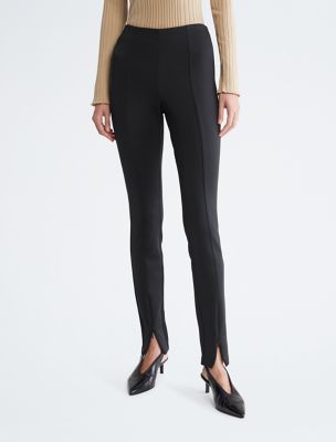 Technical Knit Skinny Leggings, Black
