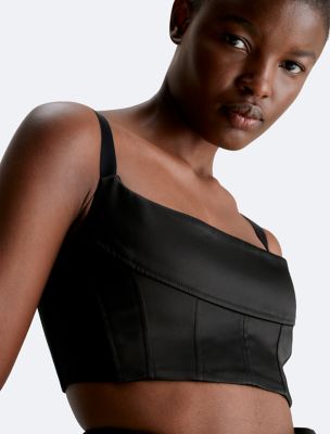 Tux Satin Corset Top | Calvin Klein® USA