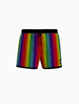CK One Festival Medium Swim Shorts, Ck Pride Rainbow Aop