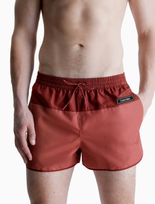 Core Solids Runner Swim Shorts, Antique Red