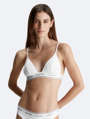 Legacy Triangle Bikini Top, Classic White