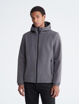 Manteau extensible à capuchon, asphalte