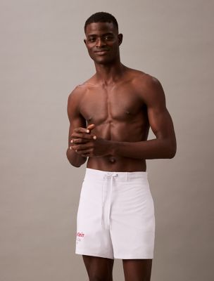 CK NYC Board Shorts, Brilliant White