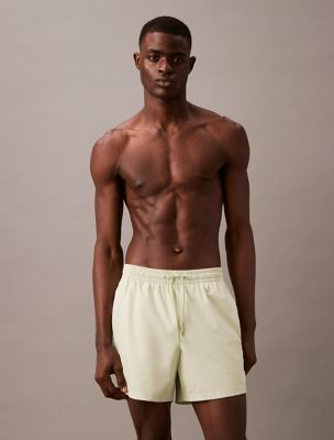 Side Logo Volley Swim Shorts, Tender Green