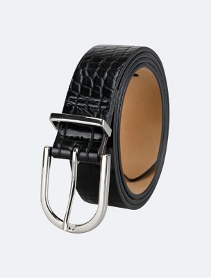 Textured Round Buckle Belt | Calvin Klein